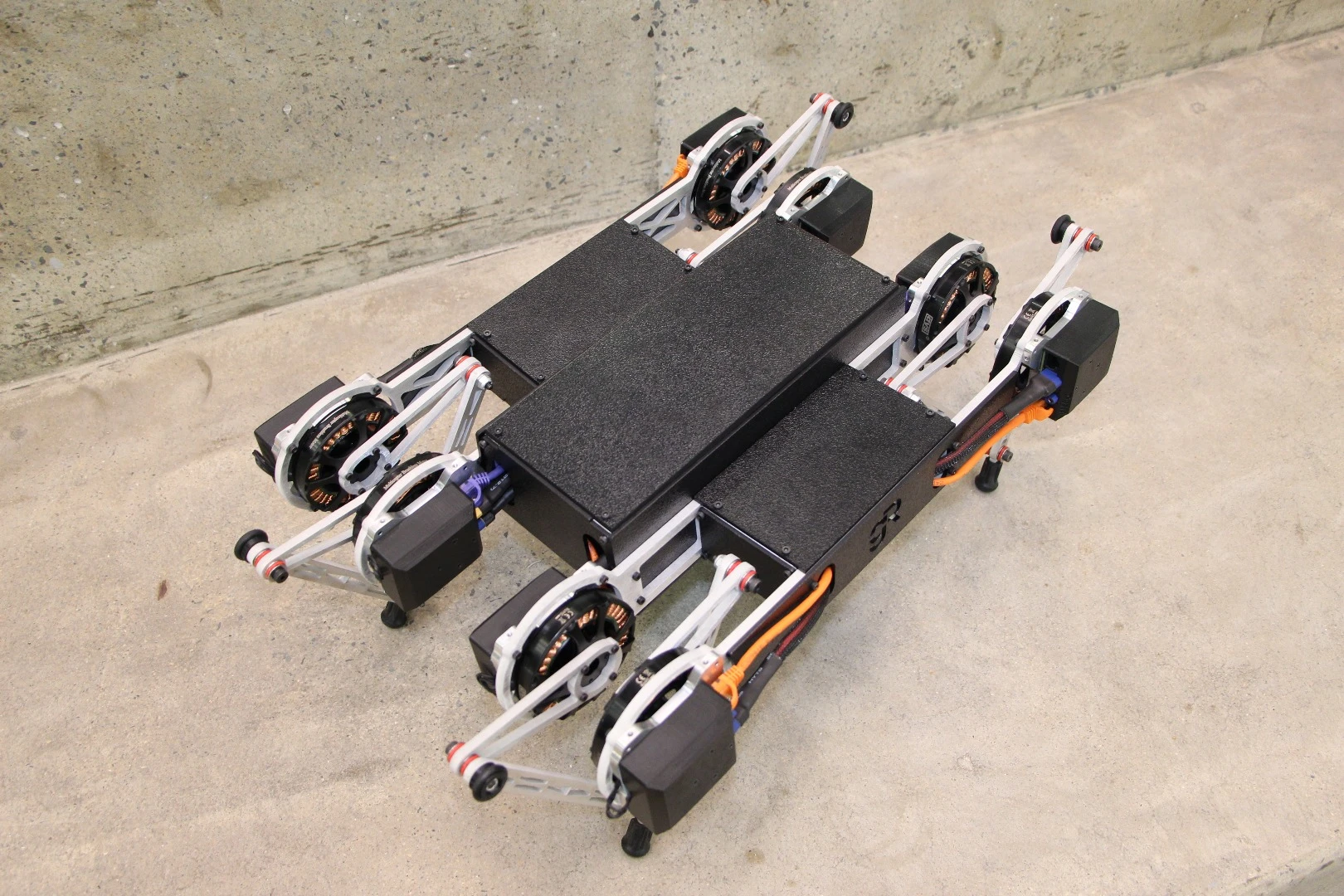 One charge of the Ghost Minitaur's lithium-polymer battery should be enough for it to bound, pronk, walk, trot or climb stairs for approximately 20 minutes