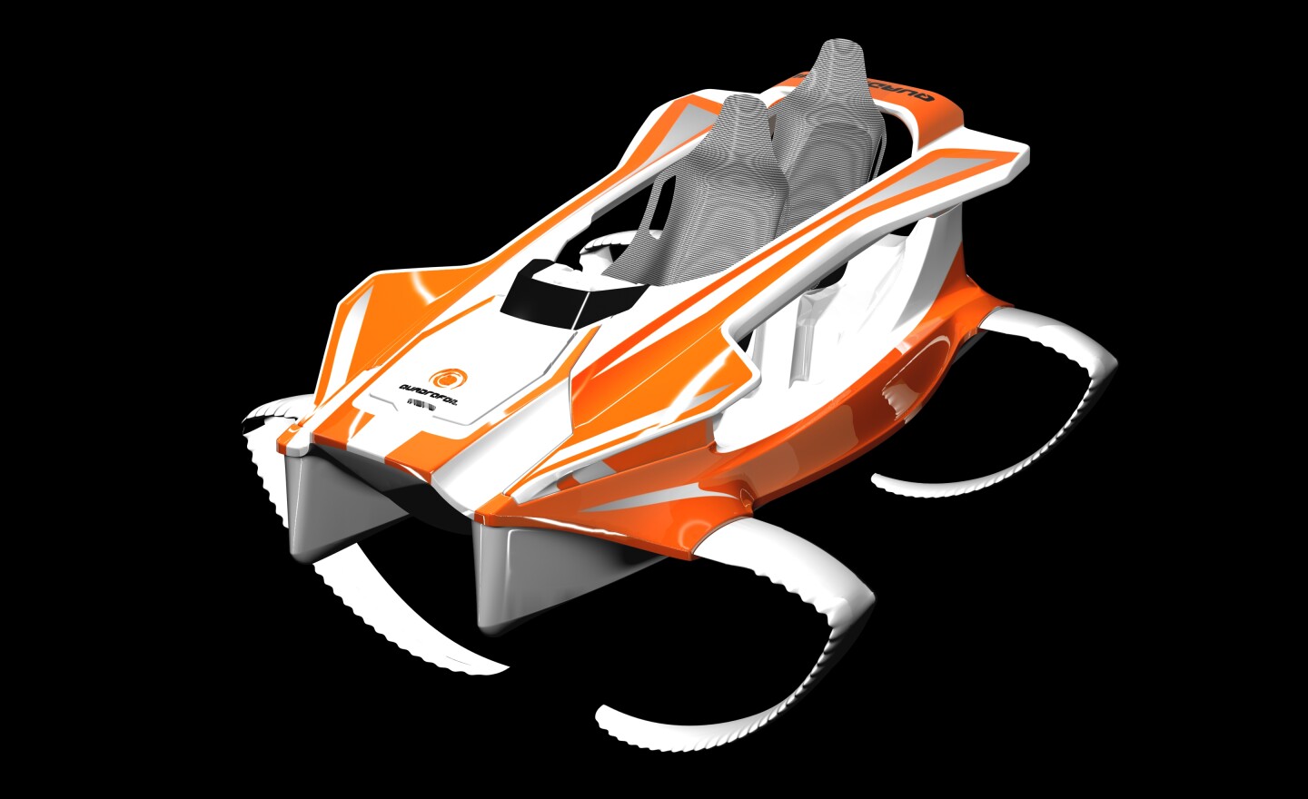 The Quadrofoil: Ecologically-sound electric hydrofoil sportscar for the