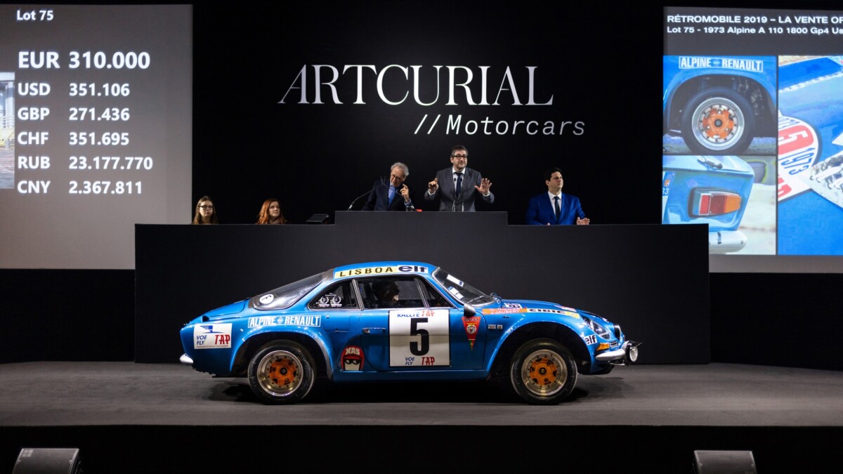 €369,520 | 1973 Alpine A 110 1800 Gp4 Factory | Auction Description: Artcurial