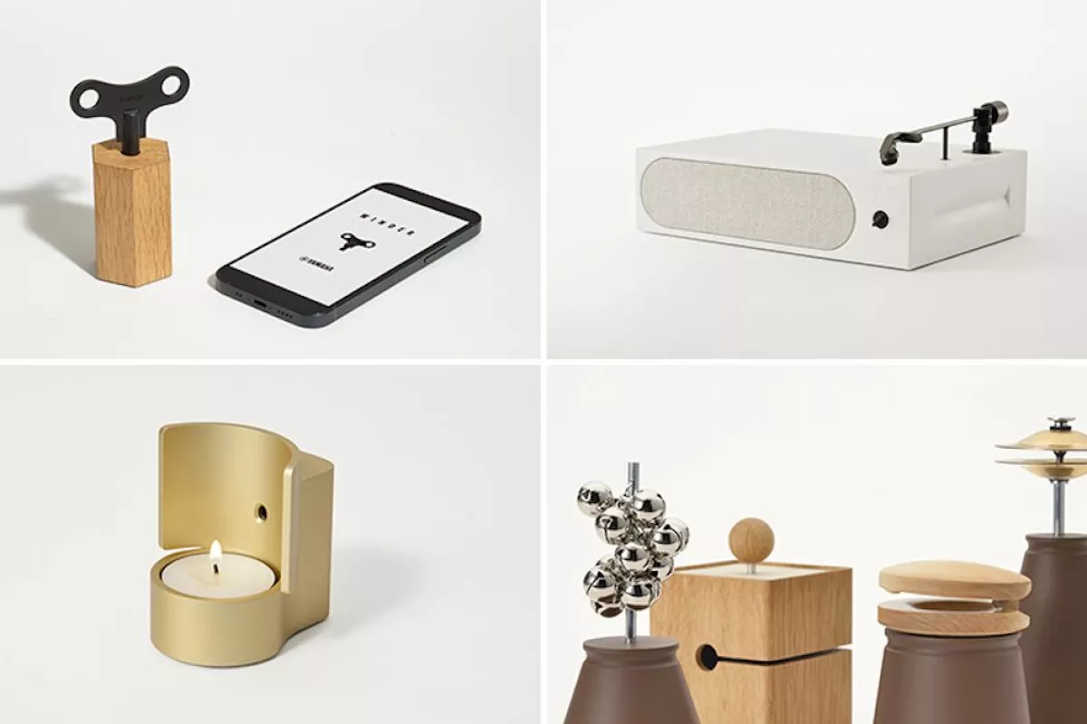 Each of the prototype devices is designed to bring a physical interaction element to listening to music on a smartphone