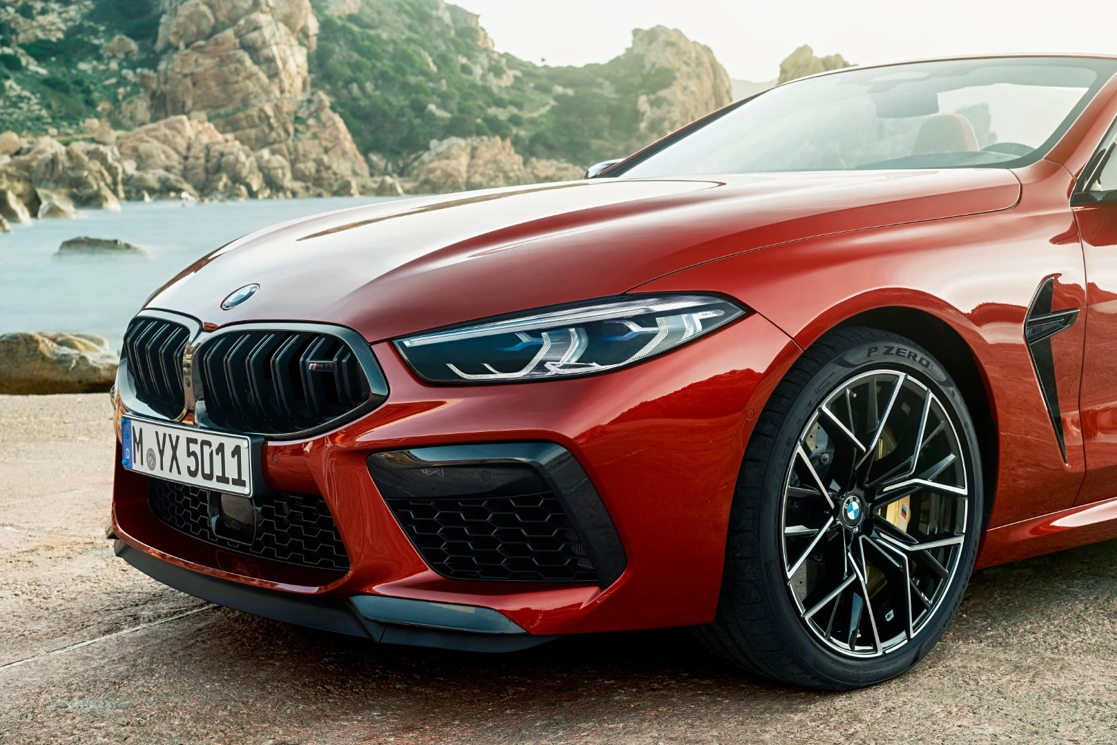 The M8's black grille
