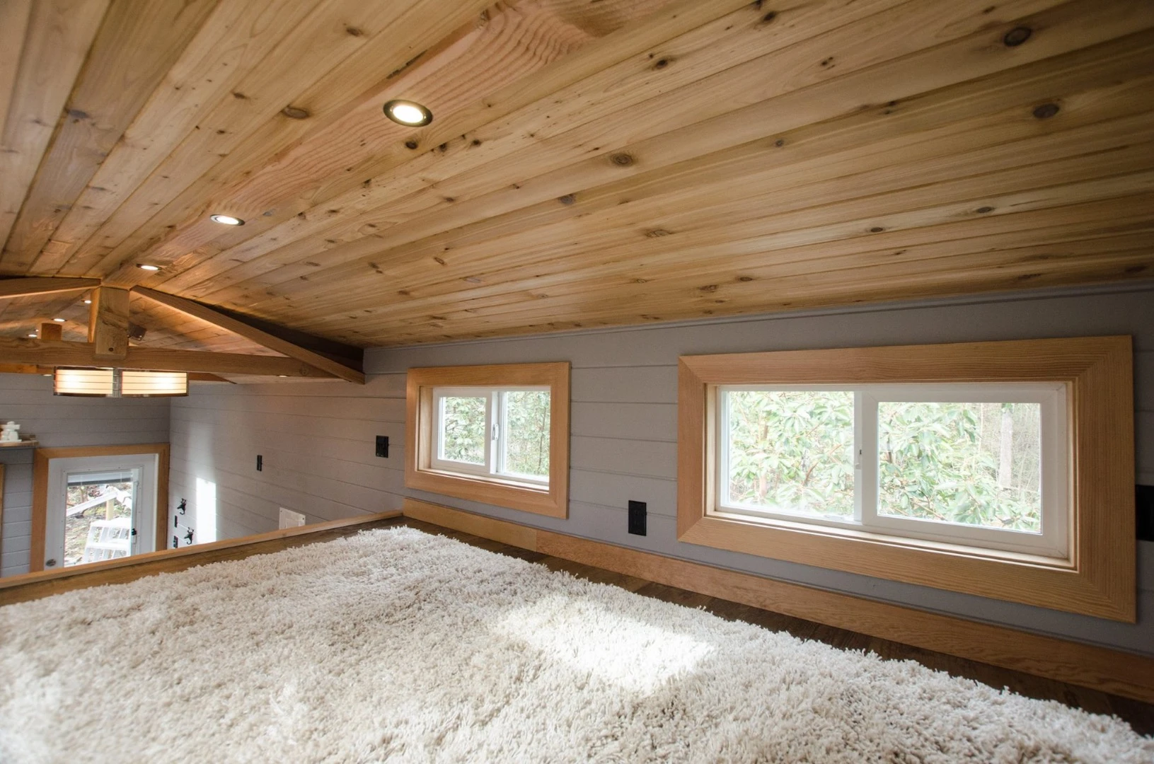 The Blue Heron's bedroom loft has plenty of windows which should hopefully help the small space feel less claustrophobic