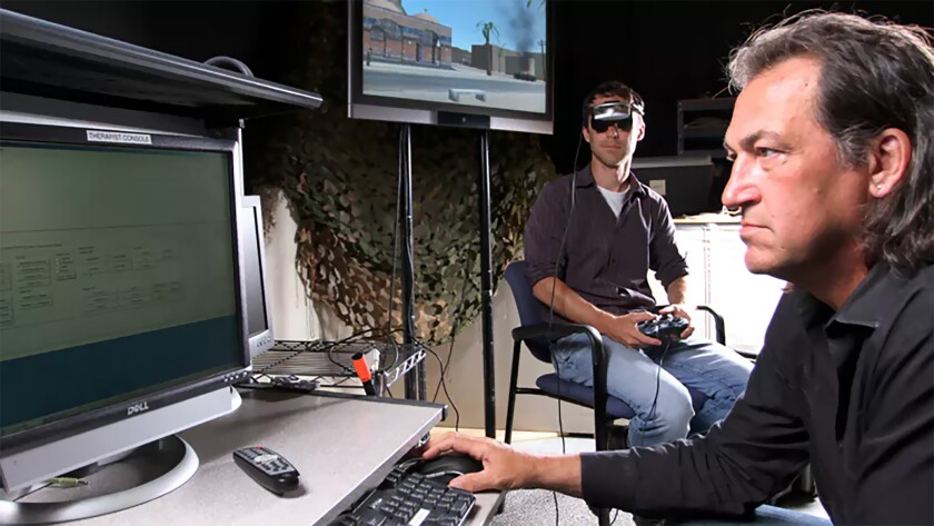 Bravemind is one example of a proprietary virtual reality app for treating soldiers with PTSD