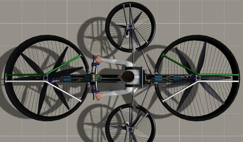 Top view of the F-Bike