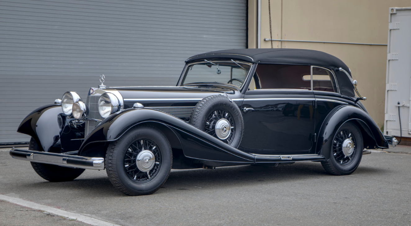 2018 Monterey Car Week Auction Report | 1937 Mercedes-Benz 540K Cabriolet B | Estimate: from $650,000 to $750,000 | Sold for $577,500 | Auction: Mecum | Lot S92.1 | Official Description
