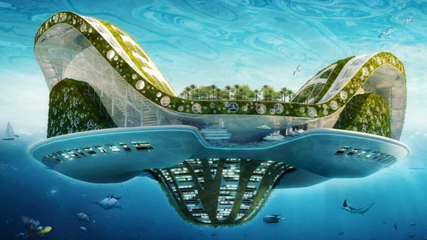 The Lilypad floating city concept is designed to house climate change refugees