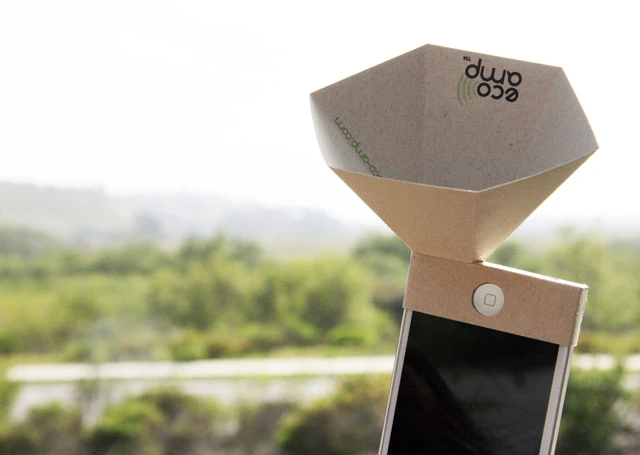 Custom logos can be printed on the eco-amp at cost
