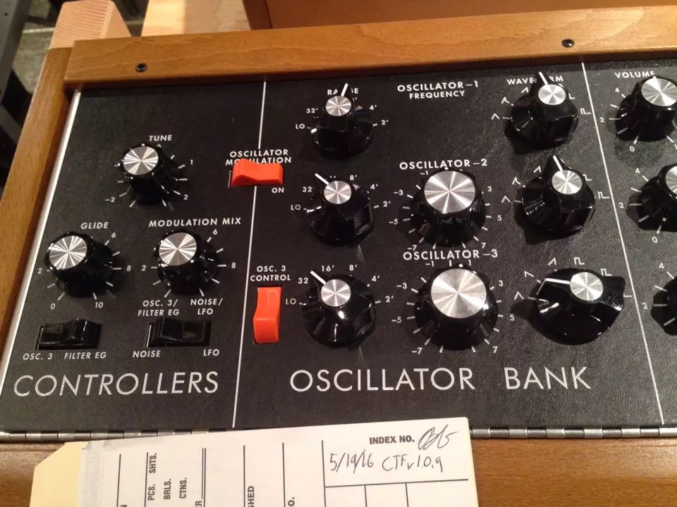Moog has added some new modulation buttons to the controllers area