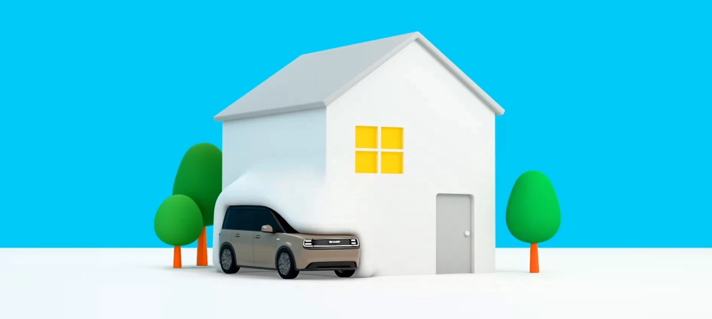 Sharp is really going all in with the 'Part of Your Home' idea with its promo graphics
