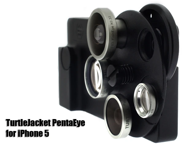 The Turtlejacket PentaEye mounts a series of lenses on a wheel