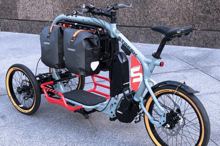 One of our top
                                    picks, the Streek e-trike offers two
                                    levels of cargo storage