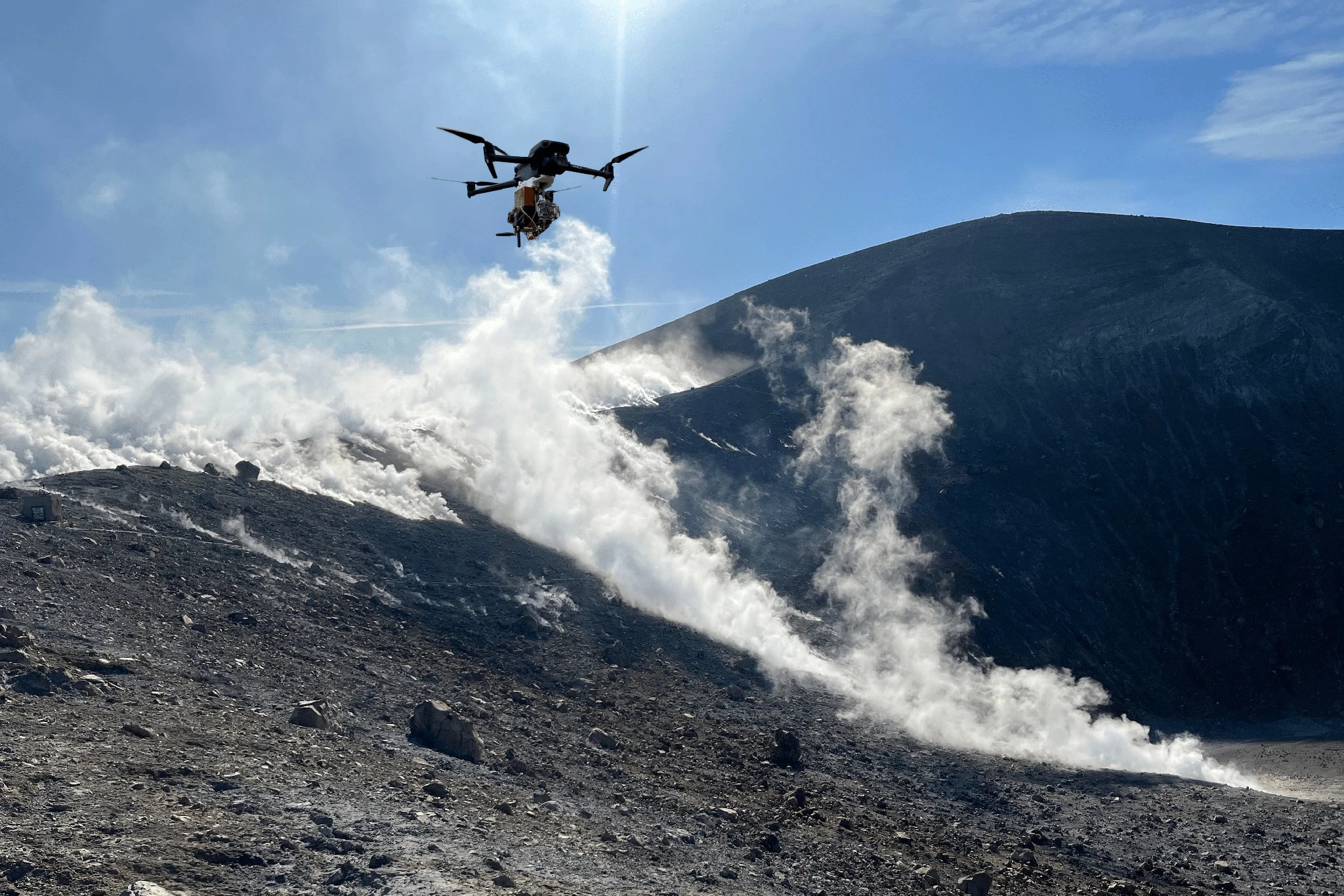 The DJI-Mavic-3-based little-RAVEN drone gets put to the test on the Italian island of Vulcano