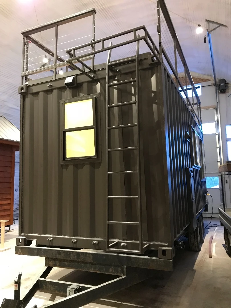 The Vista C can run off-the-grid with a full solar power package