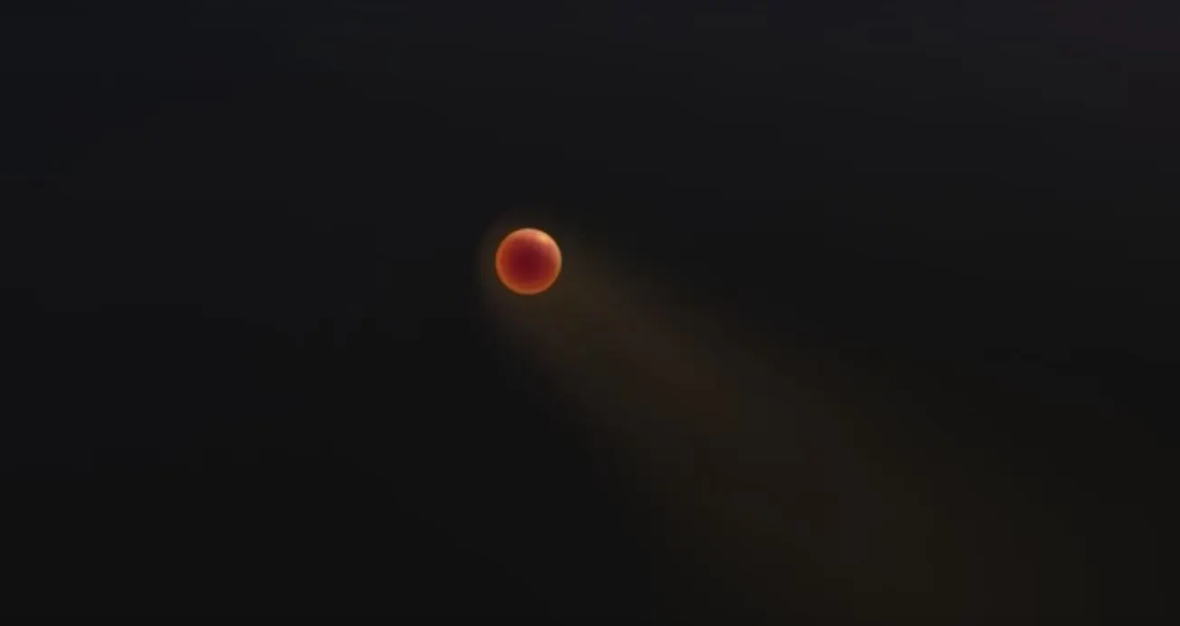 A pellet entering the Earth's atmosphere