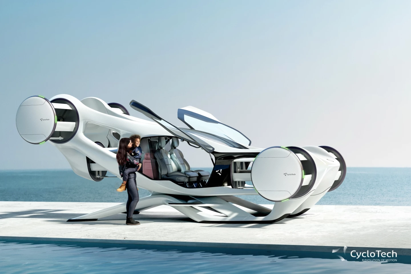 The Voith-Schneider propellers certainly give this thing a unique look