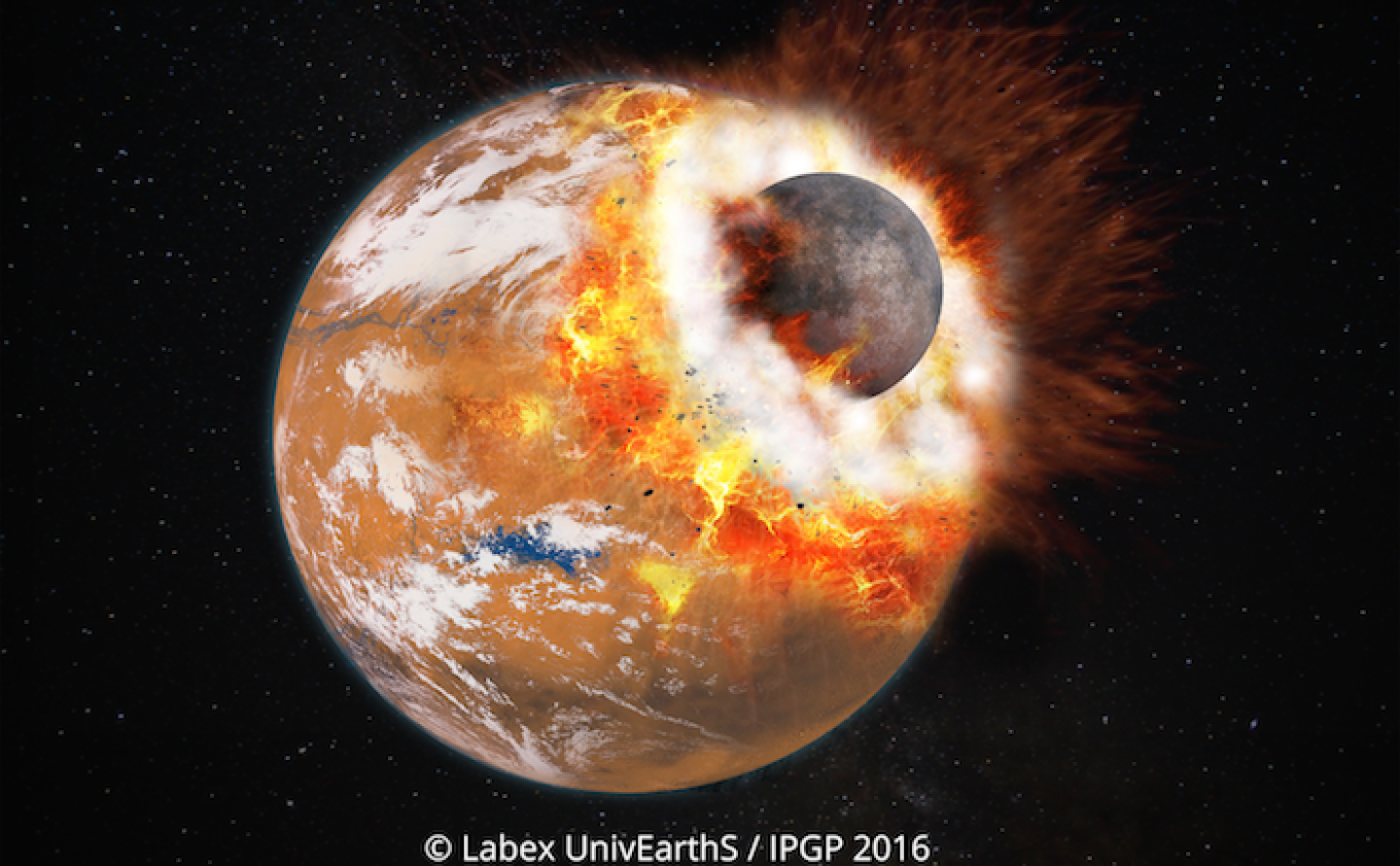 The explosive origin story of Mars' two moons