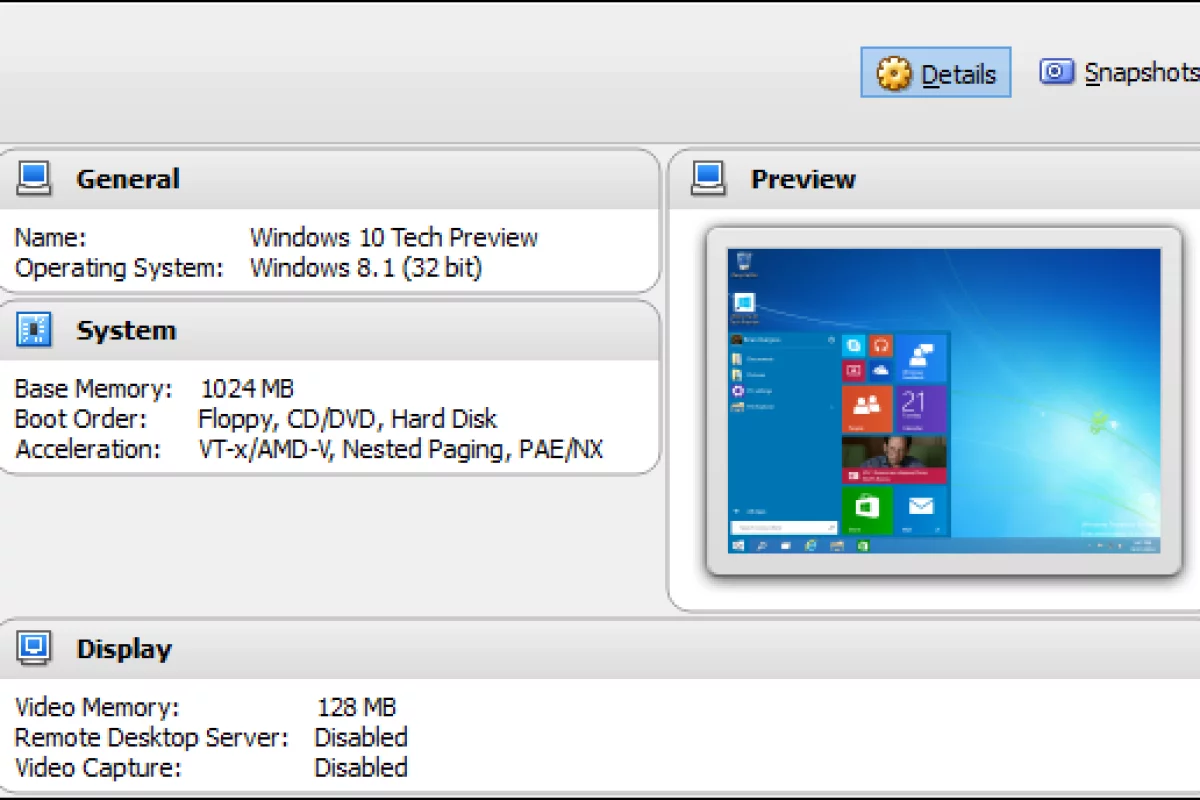 Test drive Windows 10 Technical Preview the easy way in VirtualBox