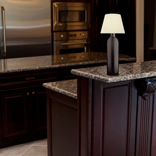 The Satechi Touch USB LED Lamp slots into the top of empty bottles, making it easy to change the look of the lamp