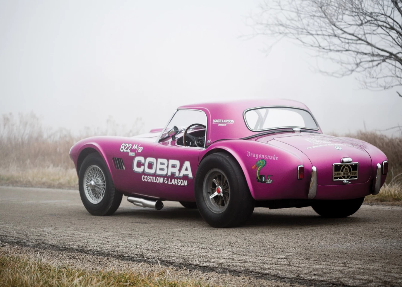 This 1963 Shelby 289 Cobra 'Dragonsnake' has an estimated price of $1,400,000 to $1,600,000