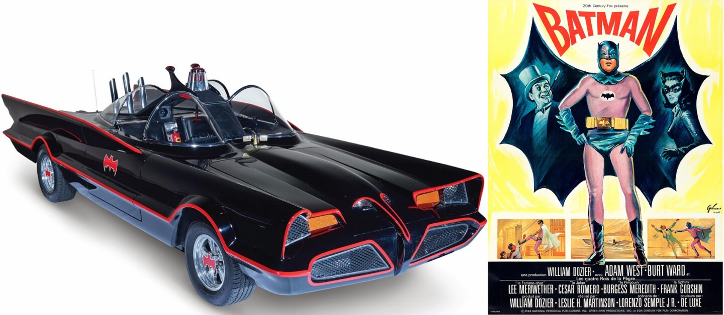 10| The original 1960's Batmobile from Batman: The Movie