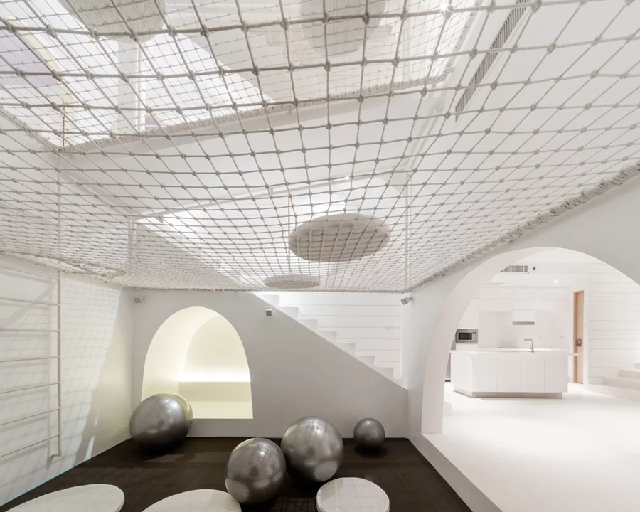 Jerry House was designed with playground elements built into it