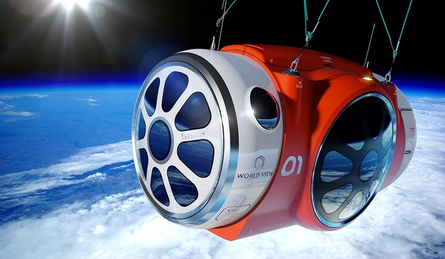 Artist's concept of the World View Enterprises balloon capsule in flight (Image: World View Enterprises)