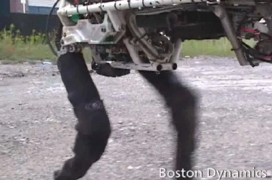 A clip from the Boston Dynamics BigDog video.