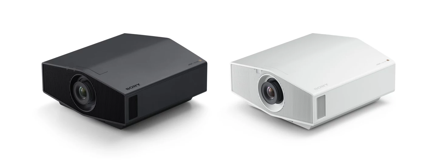 Sony's Bravia Projector 7 comes in black or white, and is marginally more compact than last year's Bravia Projector 8 and 9 models