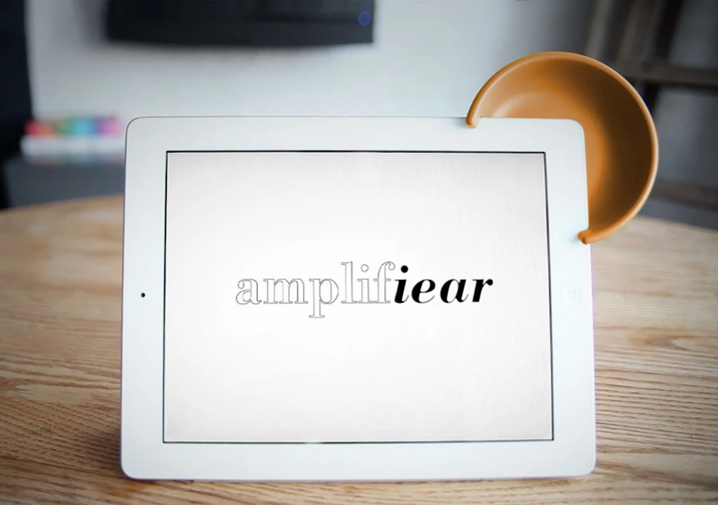 The Amplifiear easily clips on to the iPad 2 and third-generation iPad