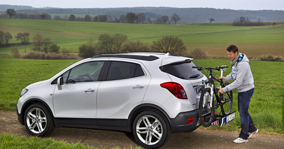Opel Mokka Suv Integrates Bike Rack Into The Bumper