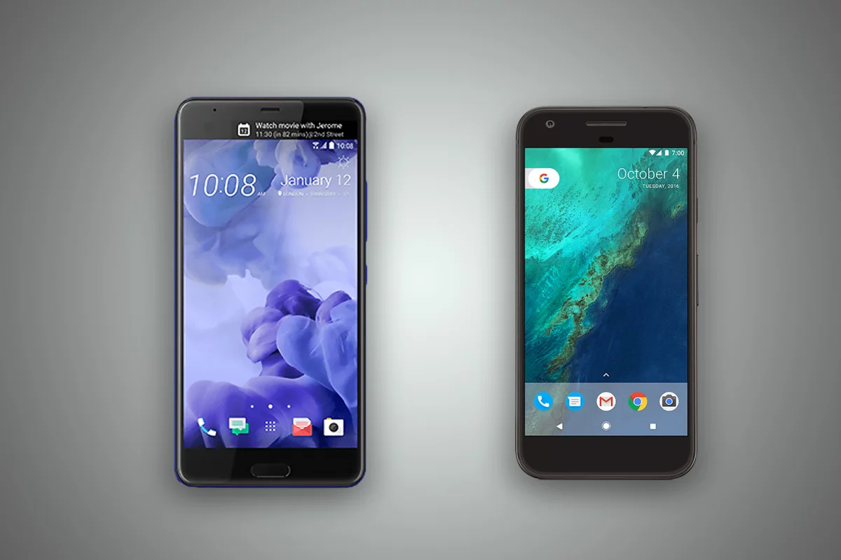 New Atlas compares the features and specs of the upcoming HTC U Ultra and Google Pixel XL