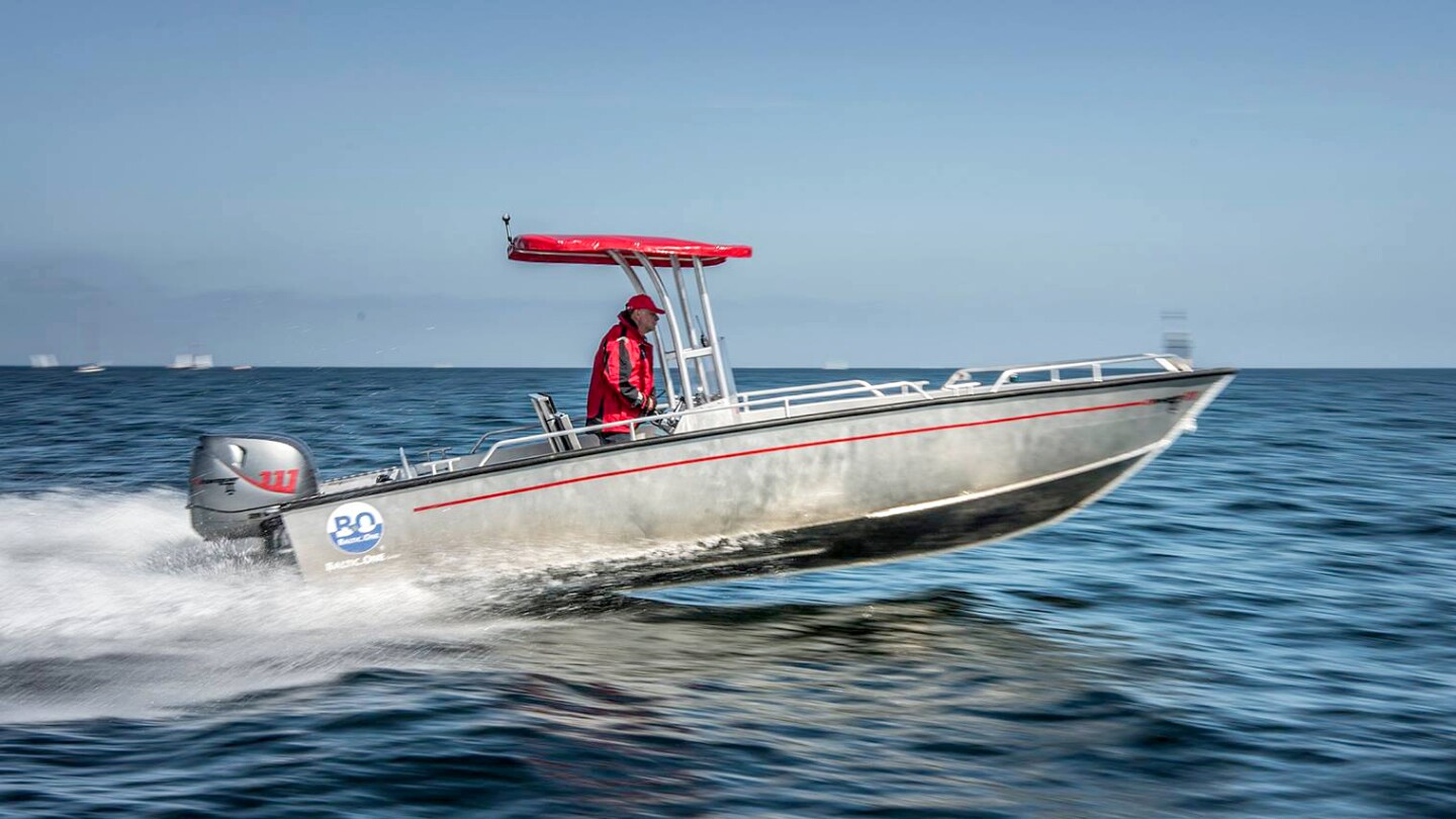 The Yanmar Dtorque 111 turbo-diesel 50hp outboard being put through its paces at the media launch