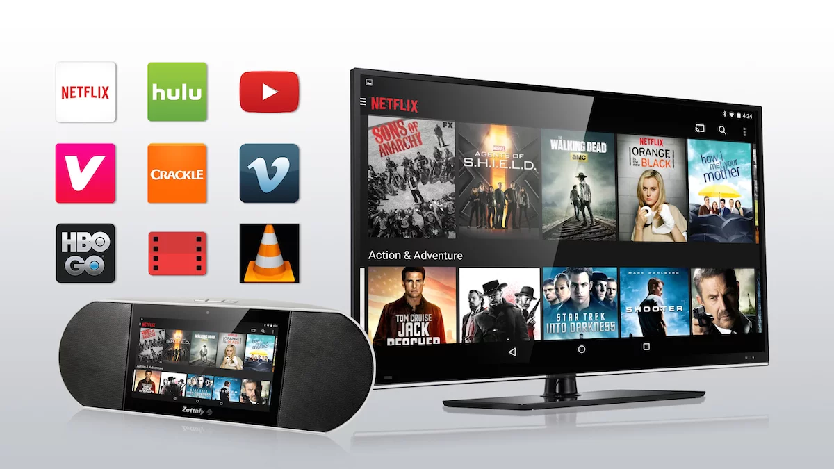 The Zettaly Avy uses popular apps