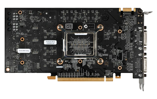675MHz graphics clock and 1350MHz processor clock, 336 CUDA cores and 56 texture units, PureVideo HD performance and 3D Vision technology