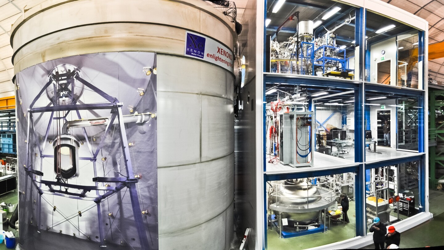 One of the experiments set up to detect dark matter particles – in this case, WIMPs