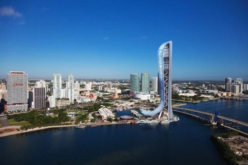 The tower will be located in downtown Miami (Image: SkyRise Miami)