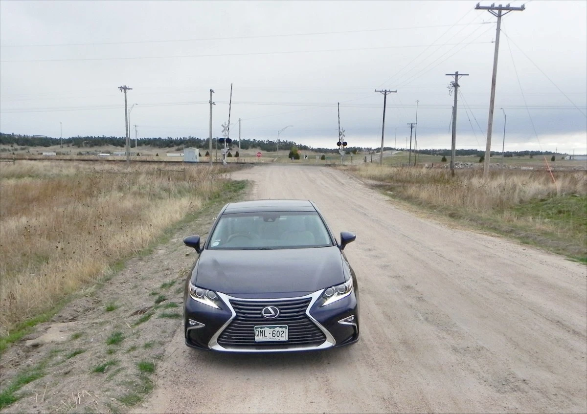 The ES 350 has a much more aggressive front end than the rest of the car would presume
