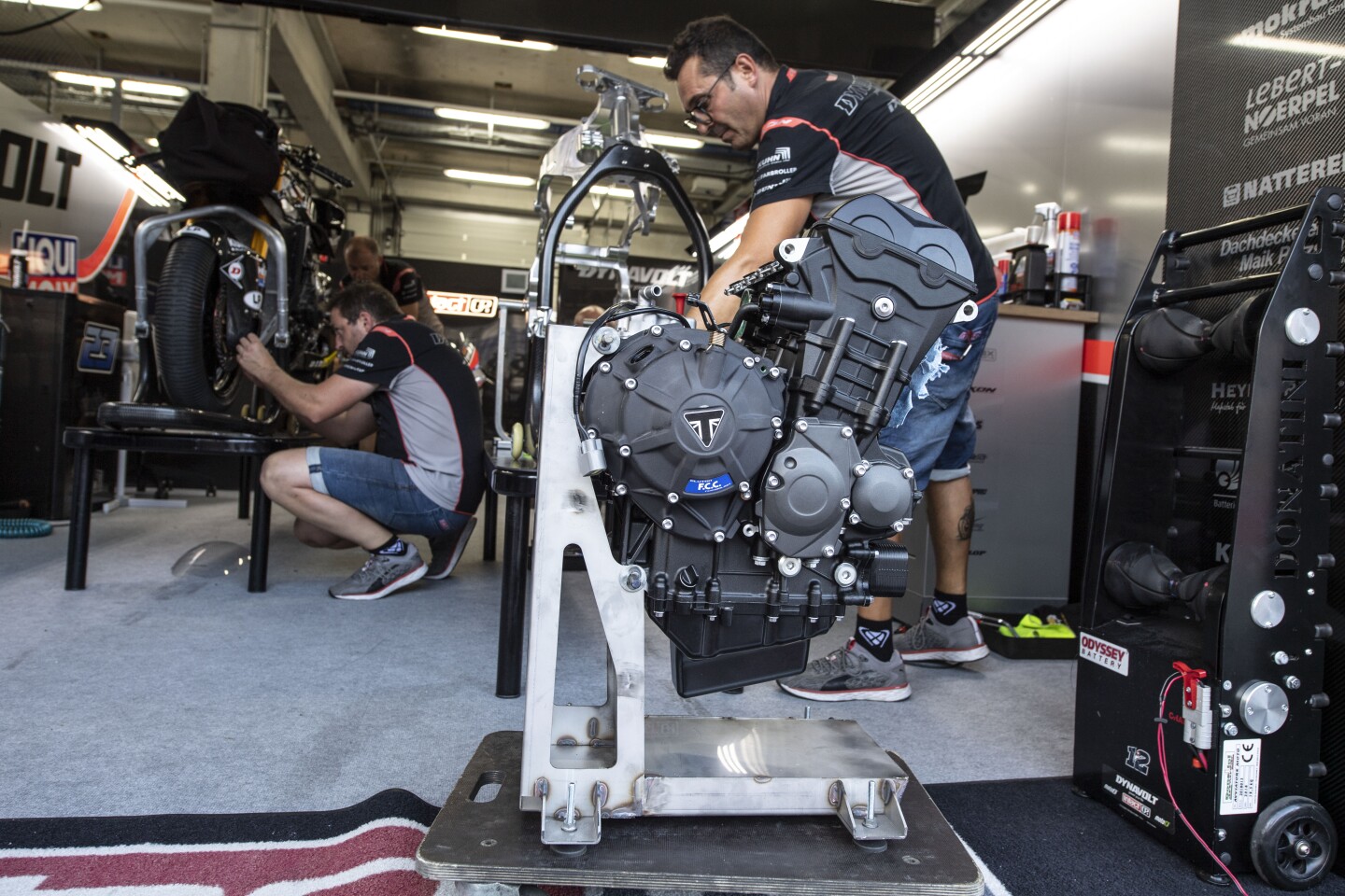 The new Moto2-derived engine benefits from a number of component and performance upgrades