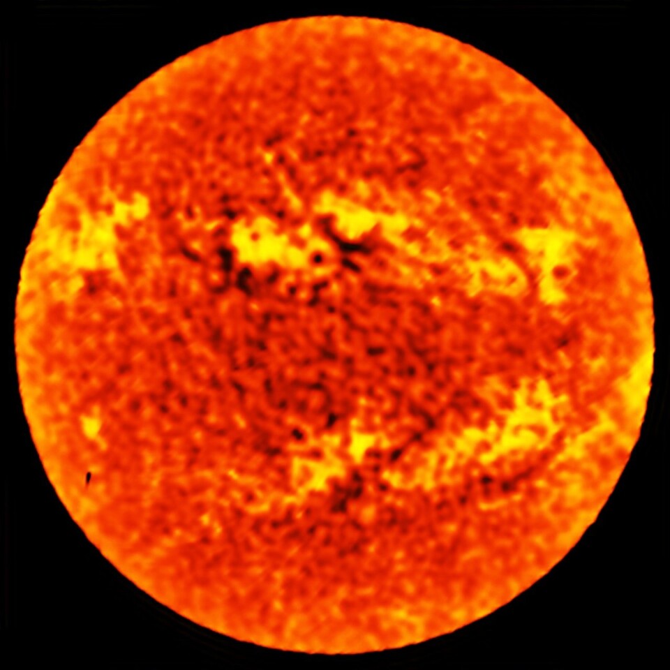 A fast-scanning image of the sun made with just one of ALMA's 66 antennae