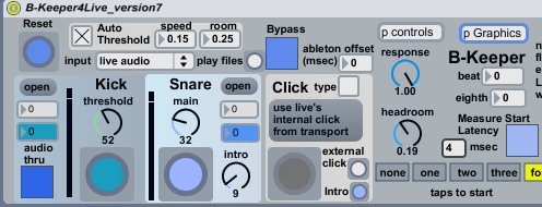 Parameter screen of the B-Keeper plugin