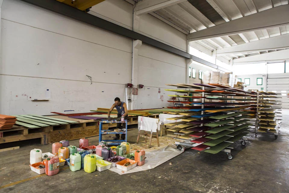 The entire auditorium was prefabricated in Trento and then flat packed and transported to Aquila (Photo: Marco Caselli Nirmal)