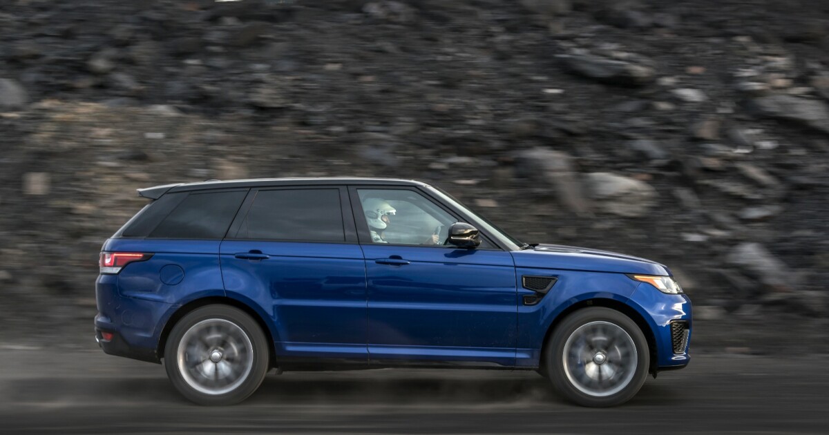 Range Rover SVR shows its 0-62 mph skills on the road, grass and snow