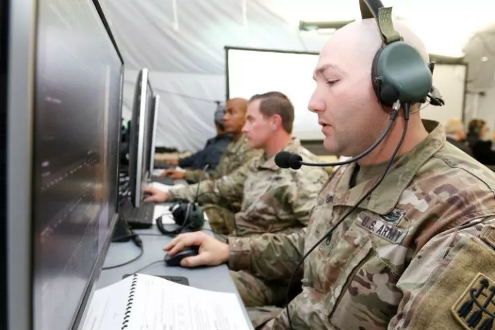 US Army technicians using IBCS