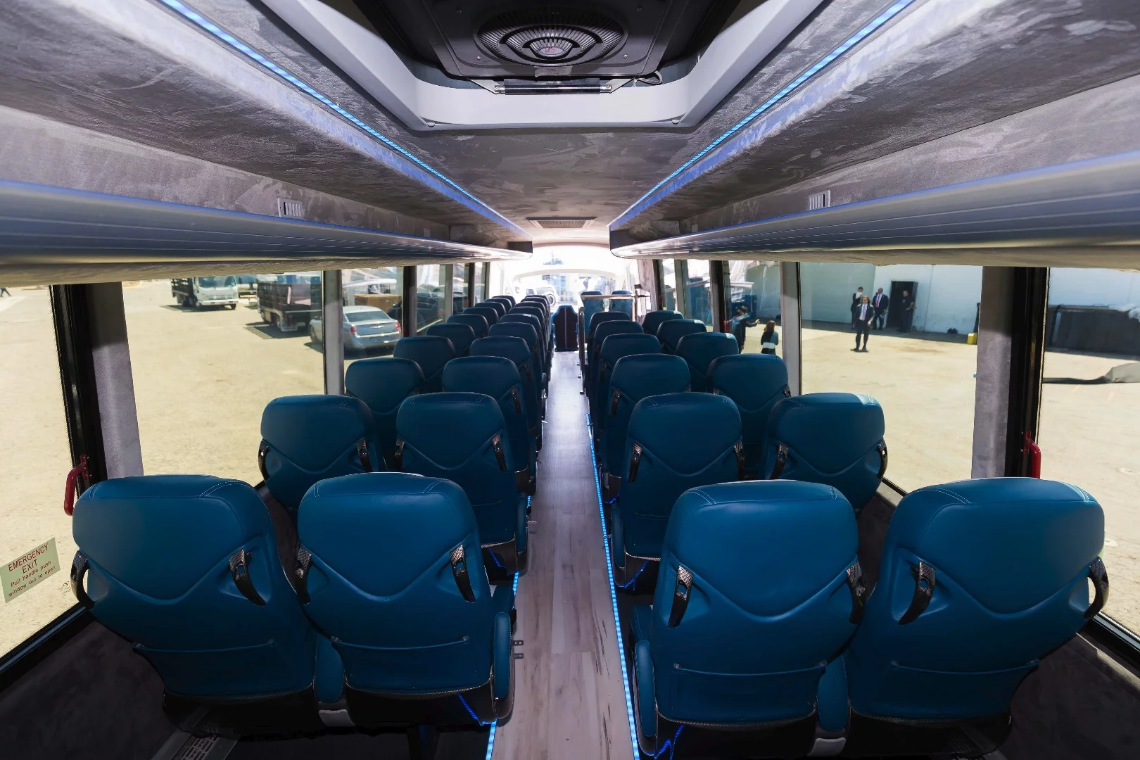 Inside the Gaffoglio/Thunder Sky electric bus prototype