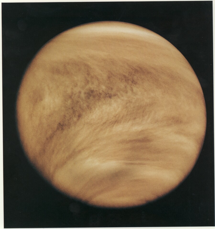 Venus is shrouded in dense atmospheric clouds (Image: NSSDC Photo Gallery)