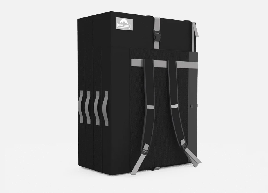 It's not exactly tiny and ultraportable, but the Camp Couch folds small and light enough to carry on walks and hikes