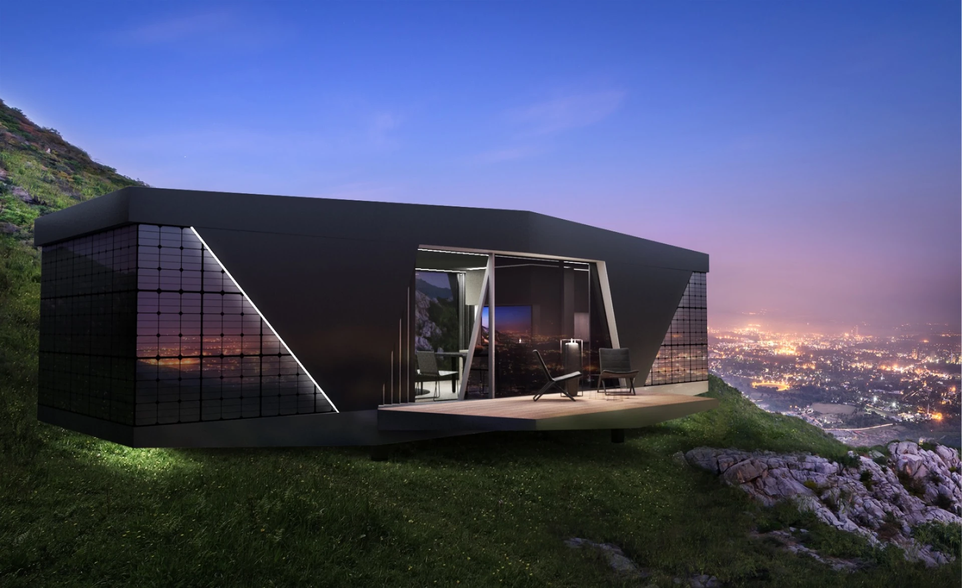 Beautiful view of Generous Spaces Off Grid Penthouse