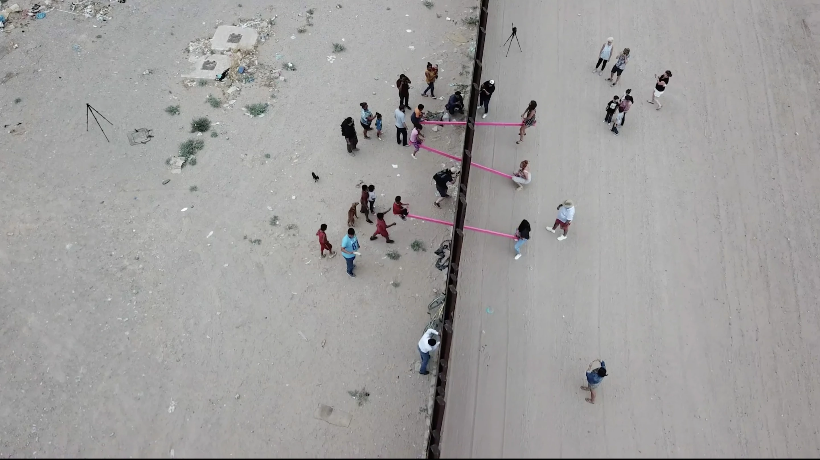 Tetter-Totter Wall was installed on the El Paso/Juarez border between the US and Mexico