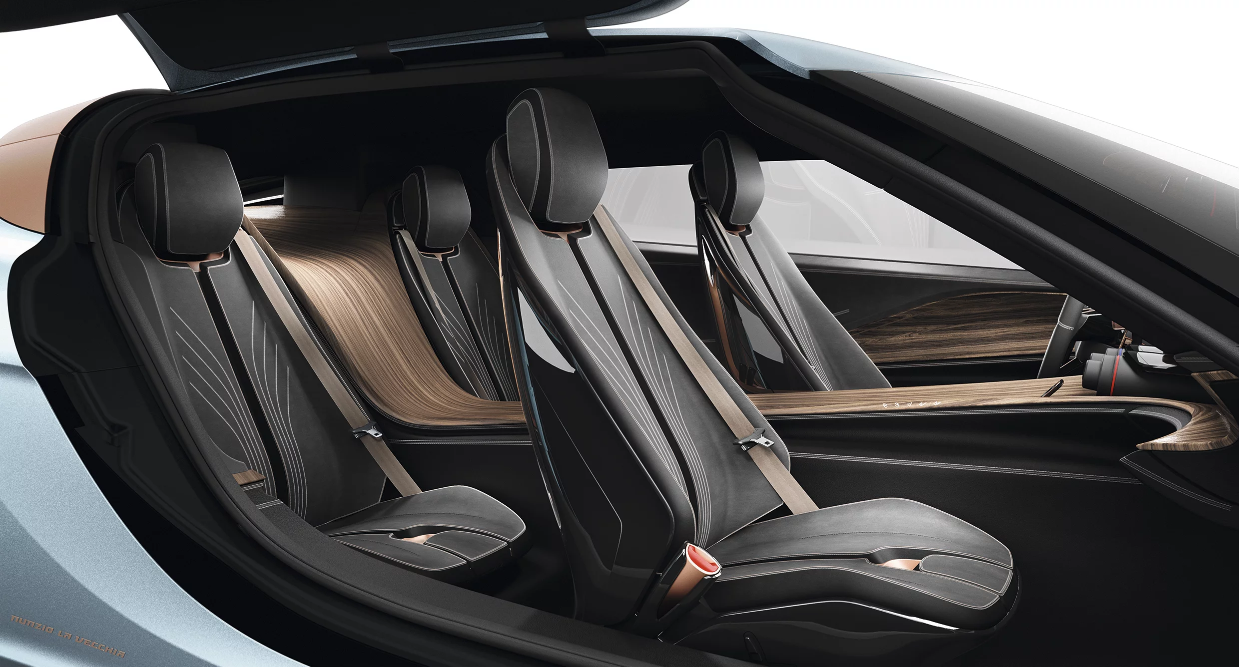 Four seats separated cleanly