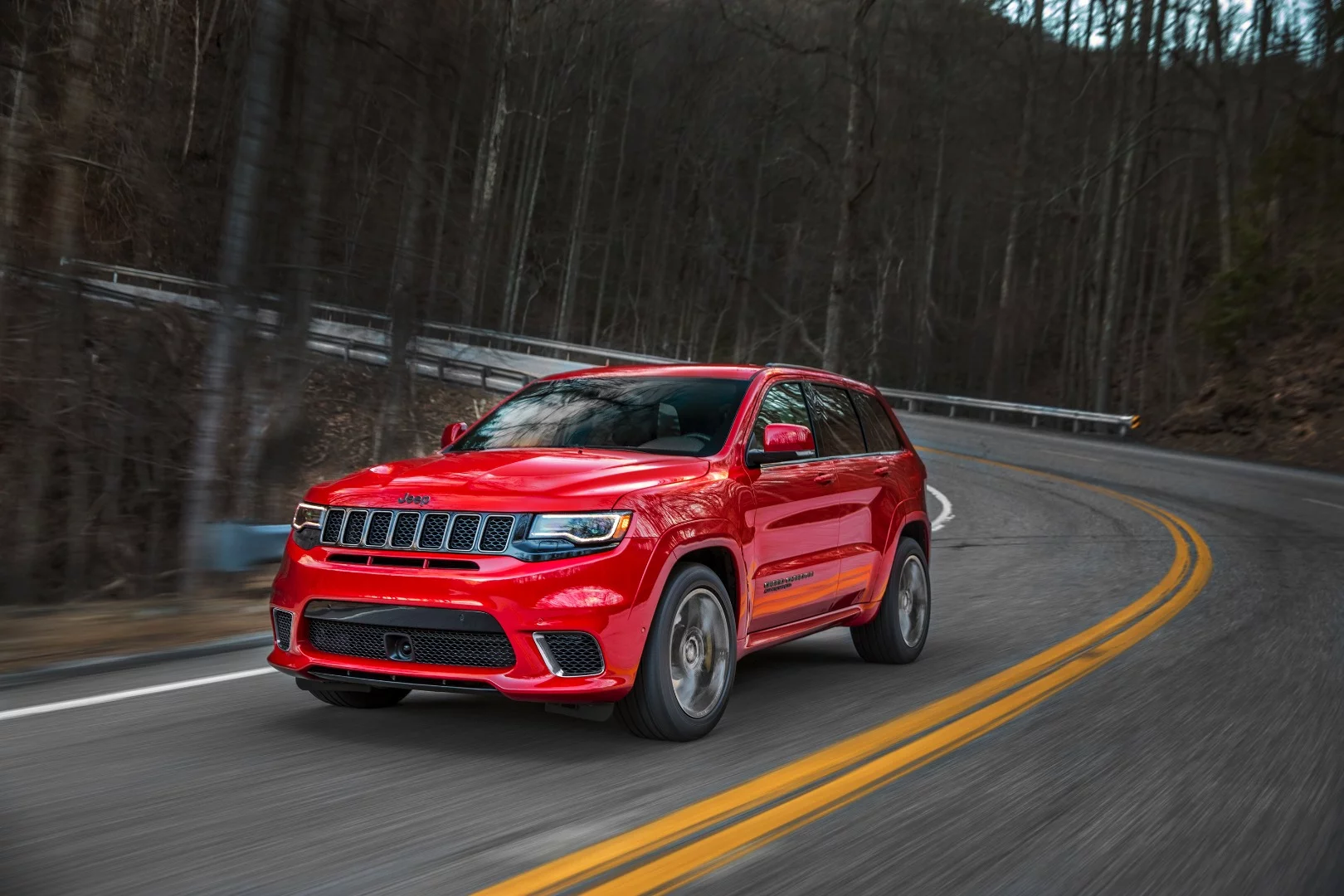 Jeep calls the Trackhawk the quickest SUV out there, touting a 3.5-second 0-60 mph time